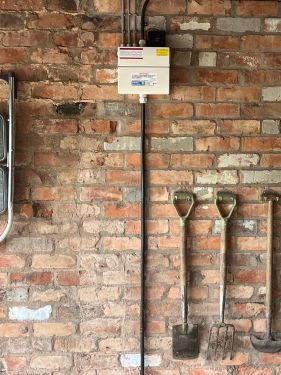 Click Here To Enlarge This Photo Of Installation of Electric Vehicle Charging Point