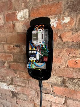 Click Here To Enlarge This Photo Of Installation of Electric Vehicle Charging Point